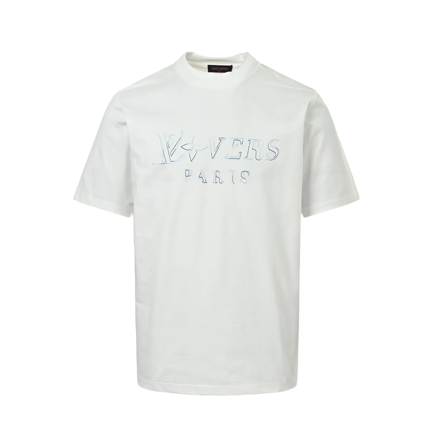 Louis Vuitton/Louis Vuitton colorful logo embroidered short sleeves
